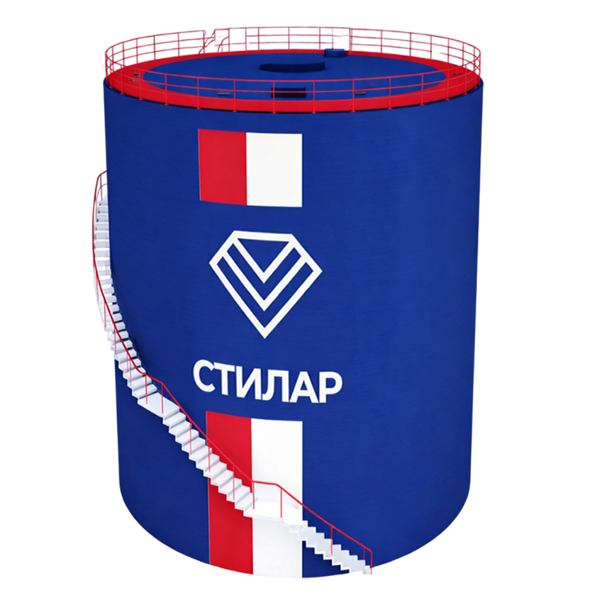 Цельносварной резервуар РВС для воды 75 м³ от завода-производителя